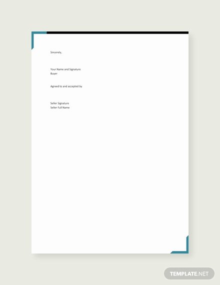 Letter Of Intent Template Word Elegant Free Letter Of Intent to Purchase Goods Template Download