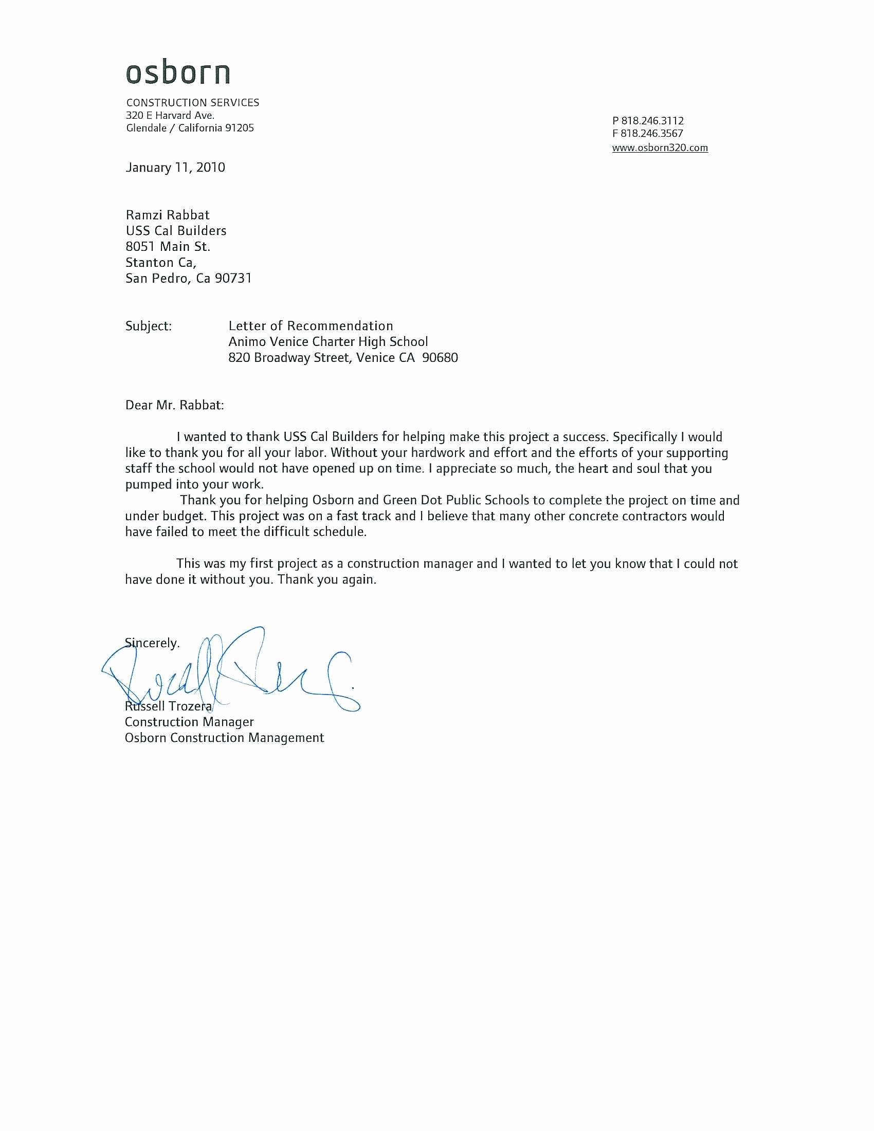 Letter Of Recommendation Template Awesome Re Mendation Letter Samples Download Pdf Word