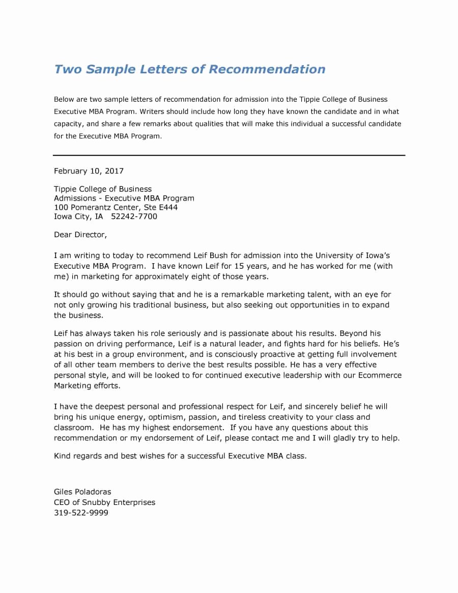 Letter Of Recommendation Template Elegant 43 Free Letter Of Re Mendation Templates &amp; Samples