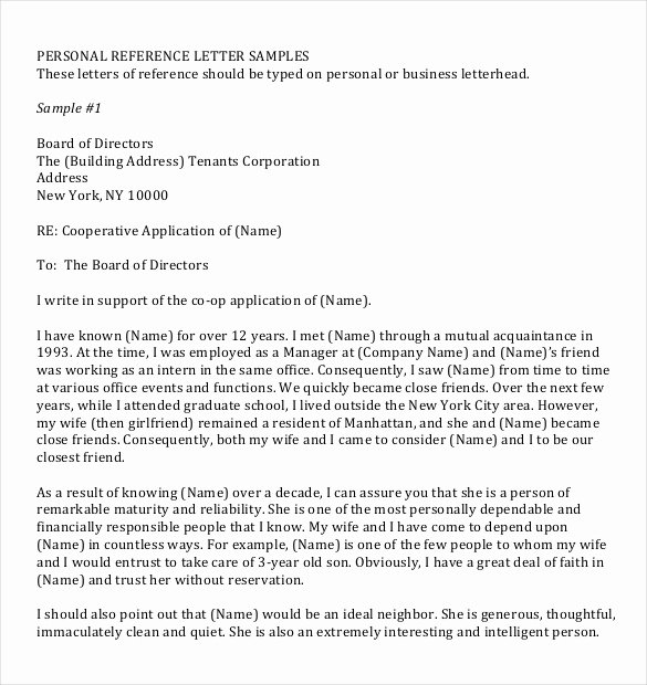 Letter Of Recommendation Templates Word Luxury Reference Letter Templates – 18 Free Word Pdf Documents