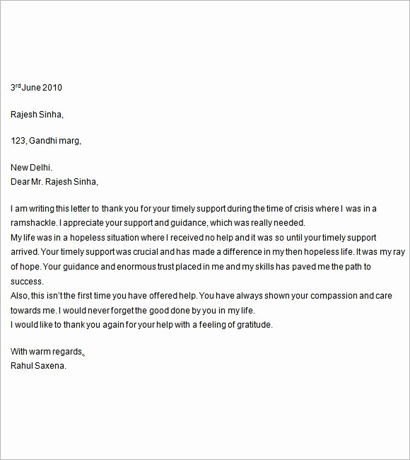 Letter Of Support Template Best Of Free11 Letter Of Support Templates In Free Samples