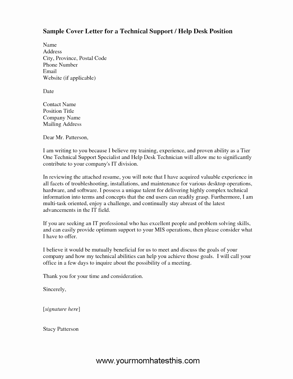 Letter Of Support Templates Fresh Cover Letter Samples Download Free Cover Letter Templates