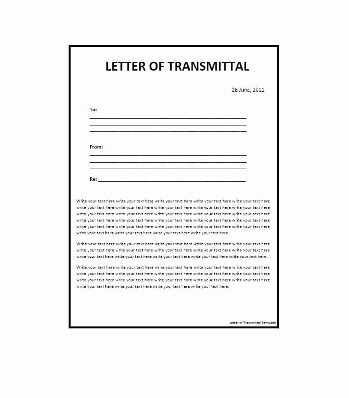 Letter Of Transmittal Template Construction Best Of Letter Of Transmittal 40 Great Examples &amp; Templates