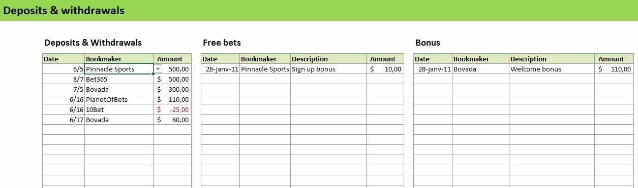 sports betting excel tracker