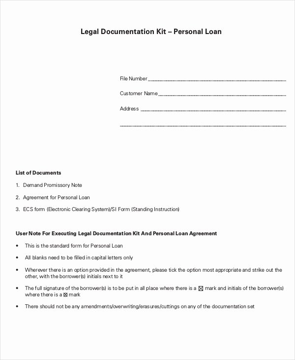 Loan Contract Template Word Beautiful Personal Loan Agreement Template