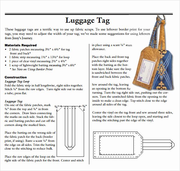 Luggage Tag Template Word Lovely Sample Luggage Tag Template 28 Free Documents In Pdf Psd