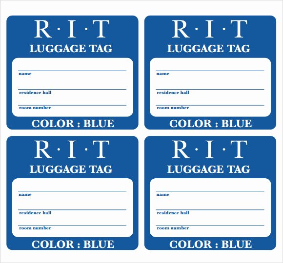 Luggage Tag Template Word Unique Luggage Tag Template 29 Download Free Documents In Pdf