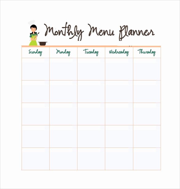 Meal Plan Template Pdf Lovely Free 17 Meal Planning Templates In Pdf Excel