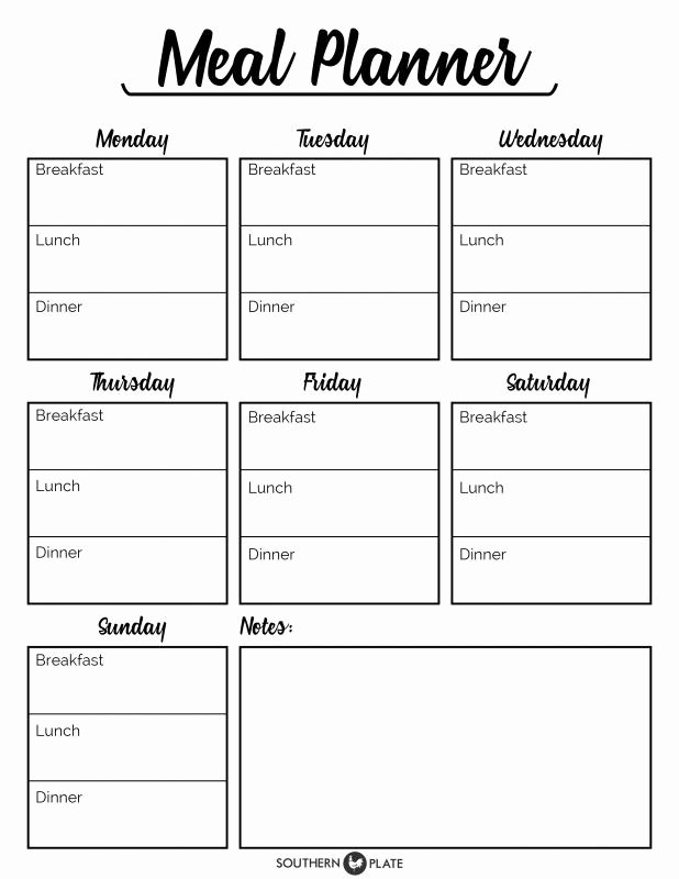 Meal Plan Template Pdf Lovely I M Happy to Offer You This Free Printable Meal Planner
