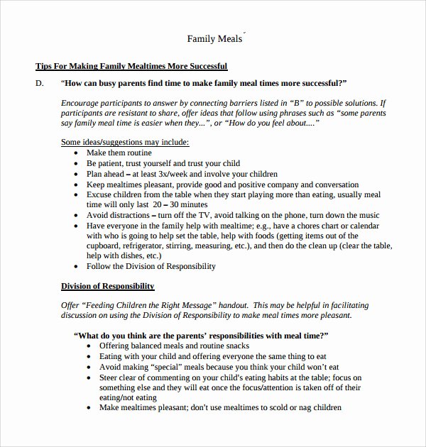 Meal Plan Template Word Inspirational Sample Weekly Meal Plan Template 14 Free Documents In