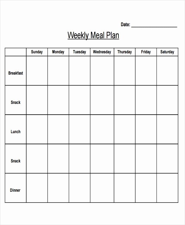 Meal Plan Template Word Lovely 10 Planning Calendar Template 10 Free Word Pdf format