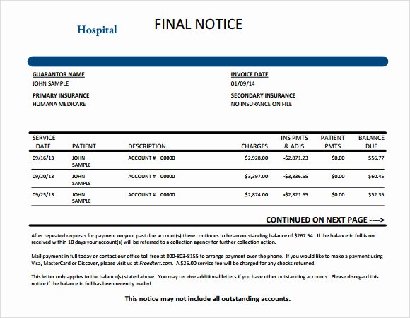 Medical Bill Template Pdf Beautiful Medical Invoice Template 10 Free Word Pdf Excel format