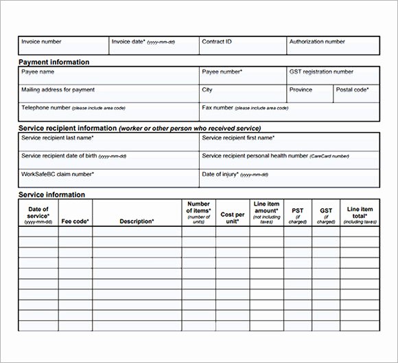 Medical Bill Template Pdf Beautiful Sample Medical Invoice Template 16 Free Download In Pdf