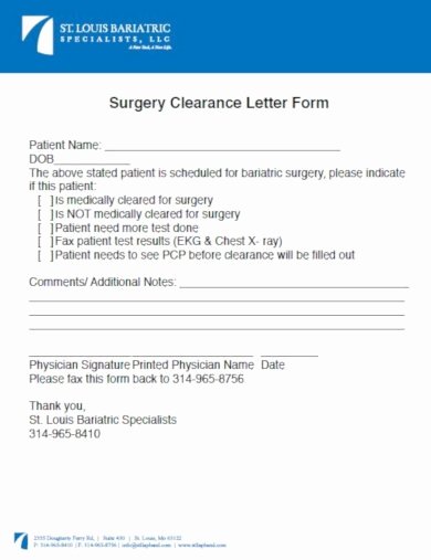 Medical Clearance Letter Template Fresh 10 Medical Clearance Letter Template Pdf