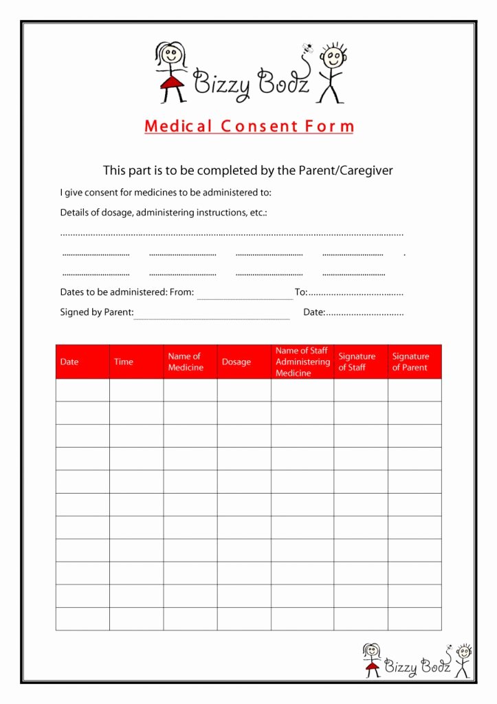 Medical Consent forms Templates Beautiful 45 Medical Consent forms Free Printable Templates