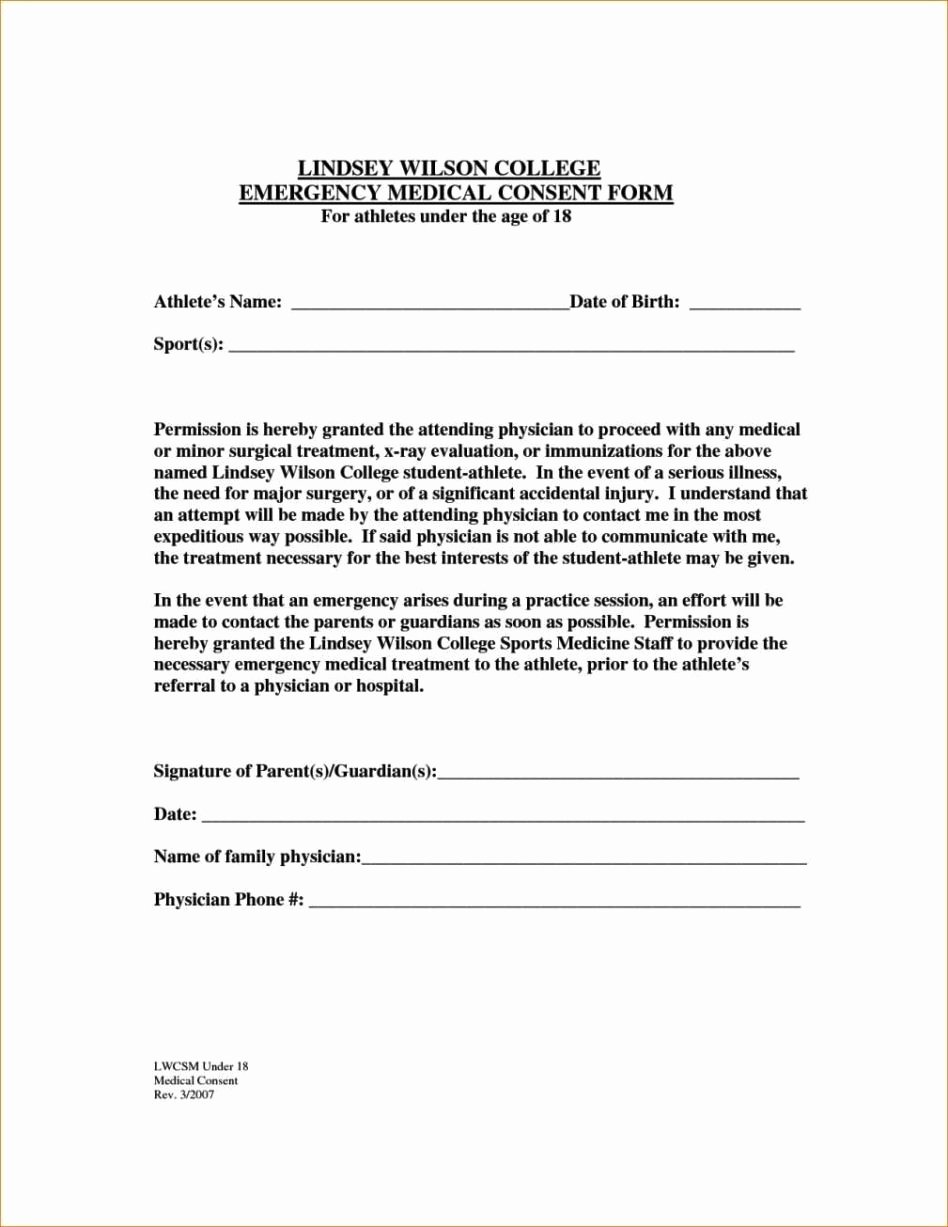 Medical Consent forms Templates Elegant Medical Treatment Authorization and Consent form Template