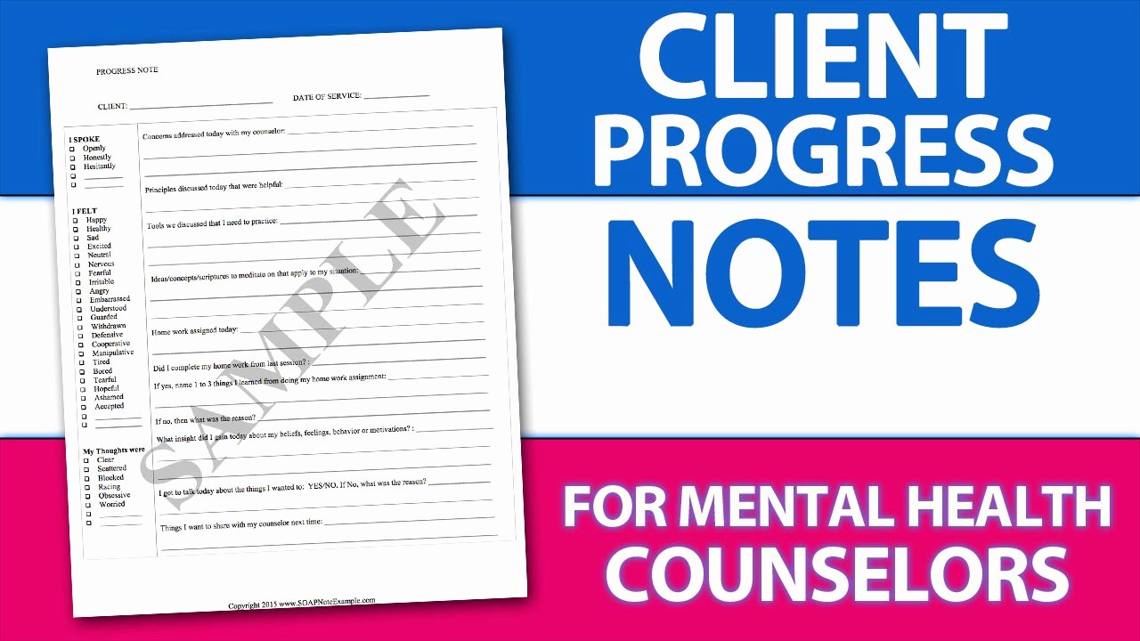 Medical Progress Note Template Best Of Easy Client Progress Note Template Tip for Mental Health