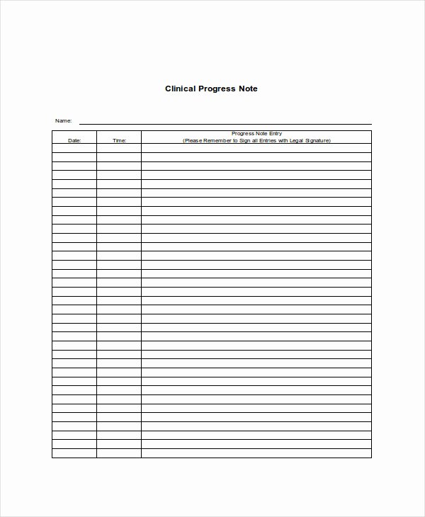 Medical Progress Note Template Best Of Free 18 Progress Note Examples &amp; Samples In Pdf