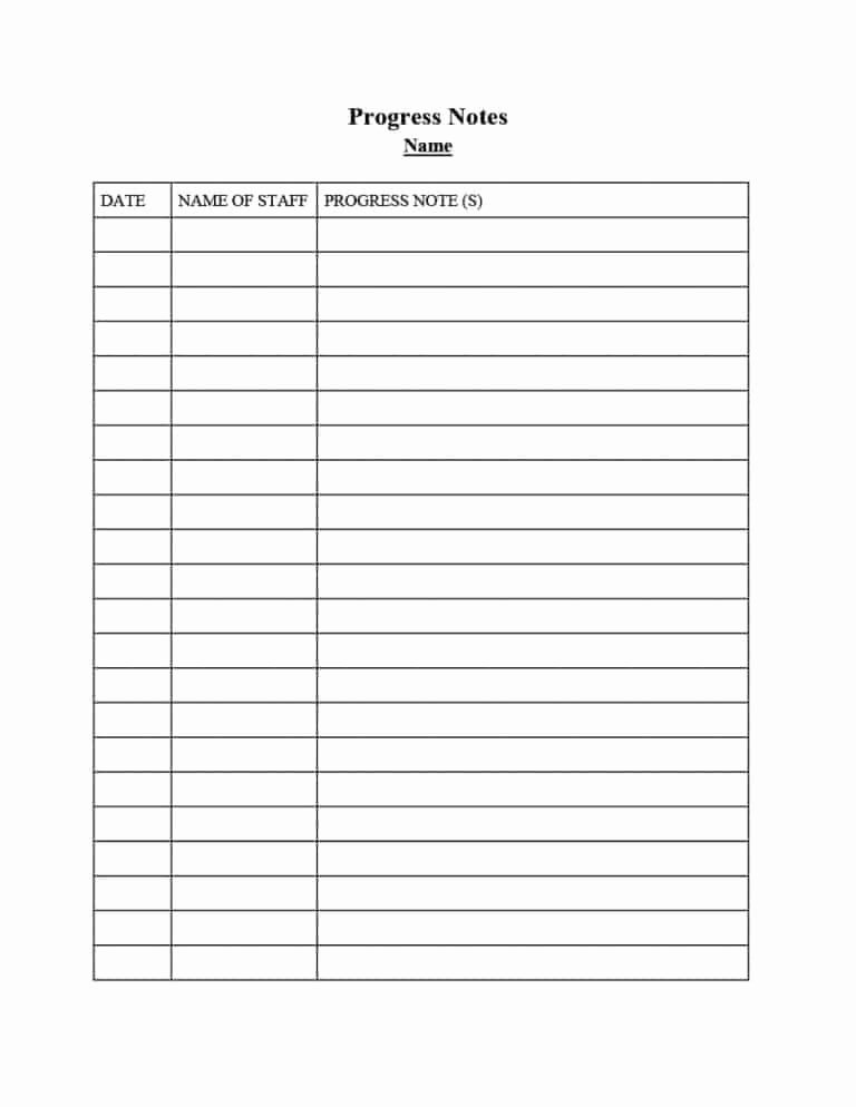 Medical Progress Note Template Lovely 43 Progress Notes Templates [mental Health Psychotherapy