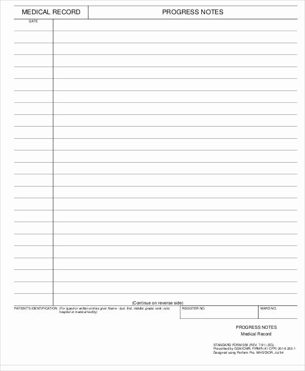 Medical Progress Notes Template Unique Medical Note Sample 10 Examples In Word Pdf