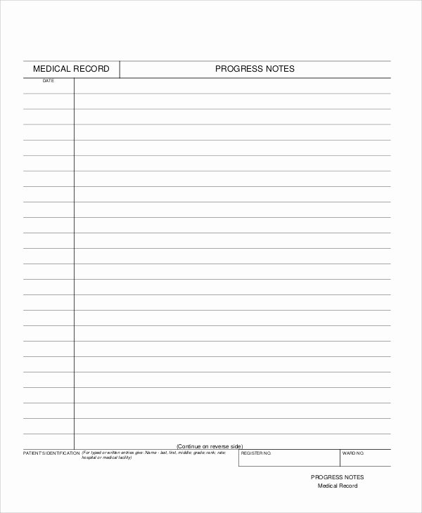 Medical Progress Notes Template Unique Sample Progress Note 7 Documents In Pdf Word