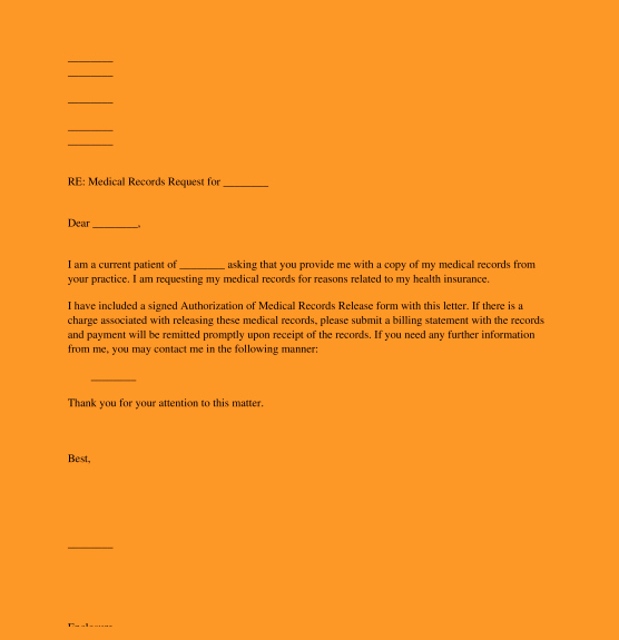 Medical Record Request Template Awesome 12 13 Letter to Request Medical Records