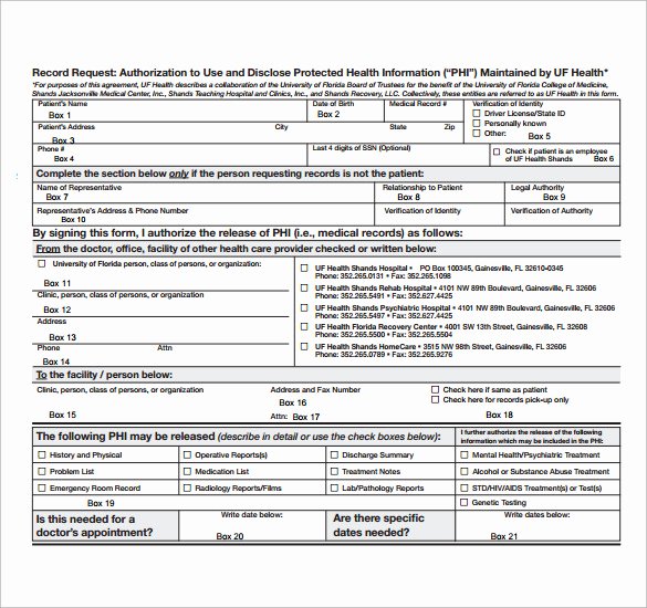 Medical Record Request Template Awesome 12 Medical Records Request forms Free Samples Examples