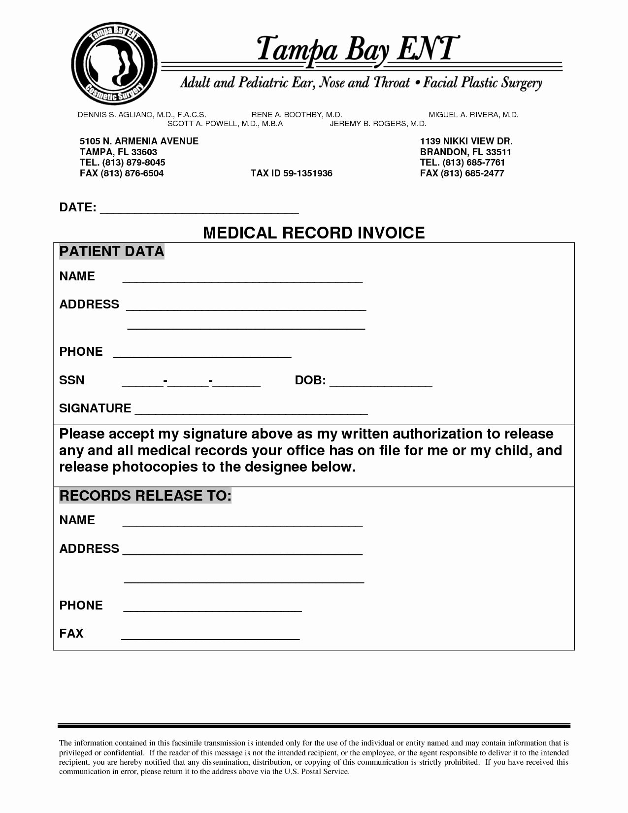Medical Records form Template Fresh Interpreter Resume Medical Records Invoice Sample