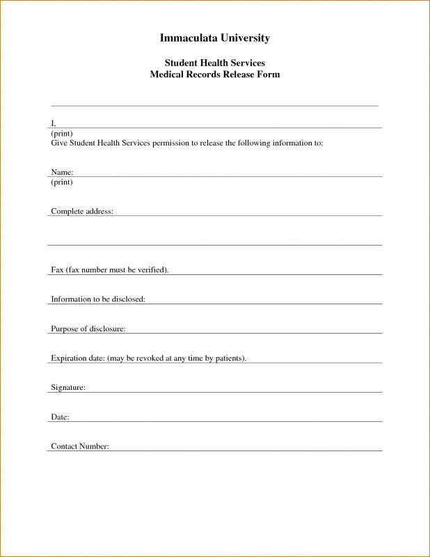 Medical Records forms Template Inspirational Free Printable Child Medical Consent form