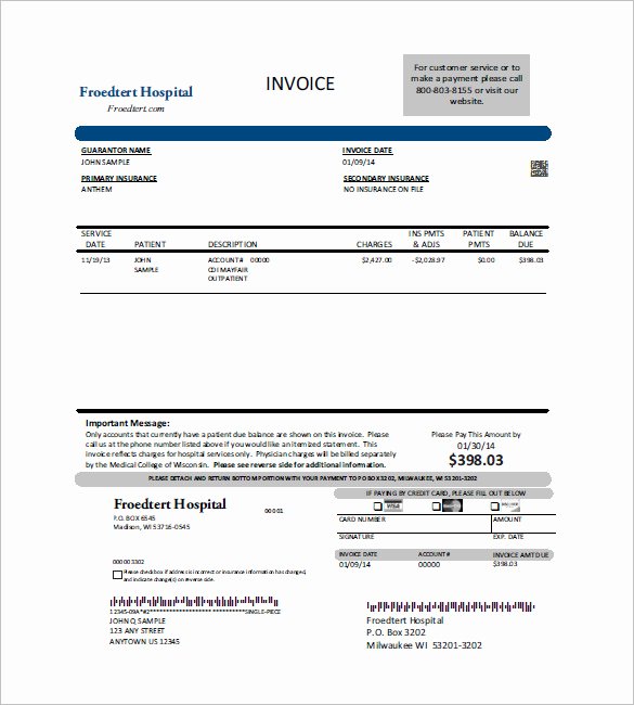 Medical Records Invoice Template Beautiful Medical Invoice Template format to Download for Free