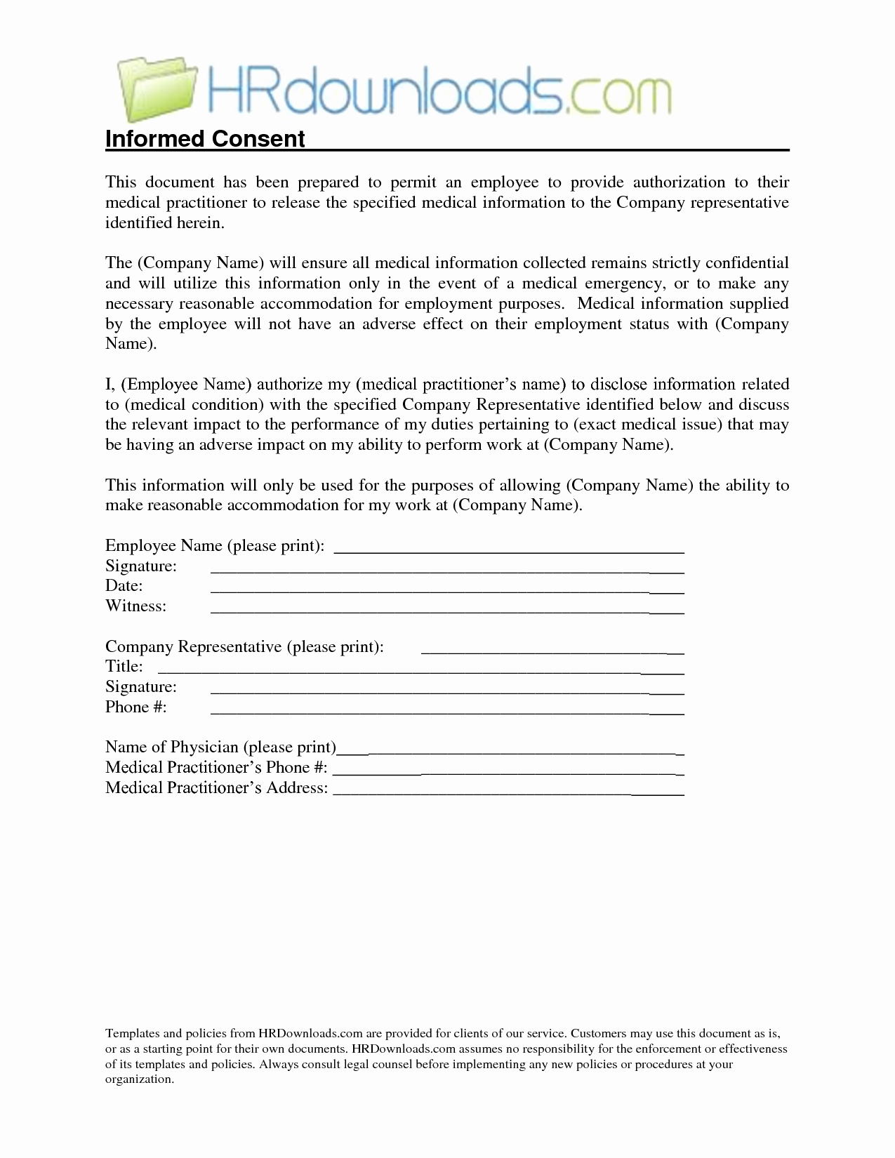 Medical Records Release form Template New Medical Release Information form Template