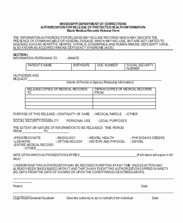 Medical Records Request form Template New Medical Records Request forms