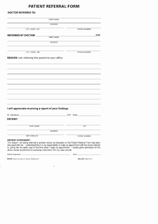 Medical Referral form Templates New 147 Medical Referral form Templates Free to In Pdf