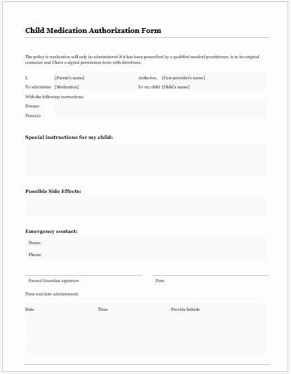 Medical Release form Template Lovely Medical Release &amp; Authorization forms for Ms Word