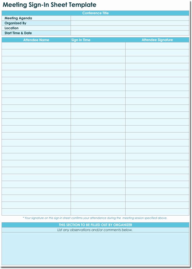 Meeting Sign In Sheet Template Elegant 20 Sign In Sheet Templates for Visitors Employees Class
