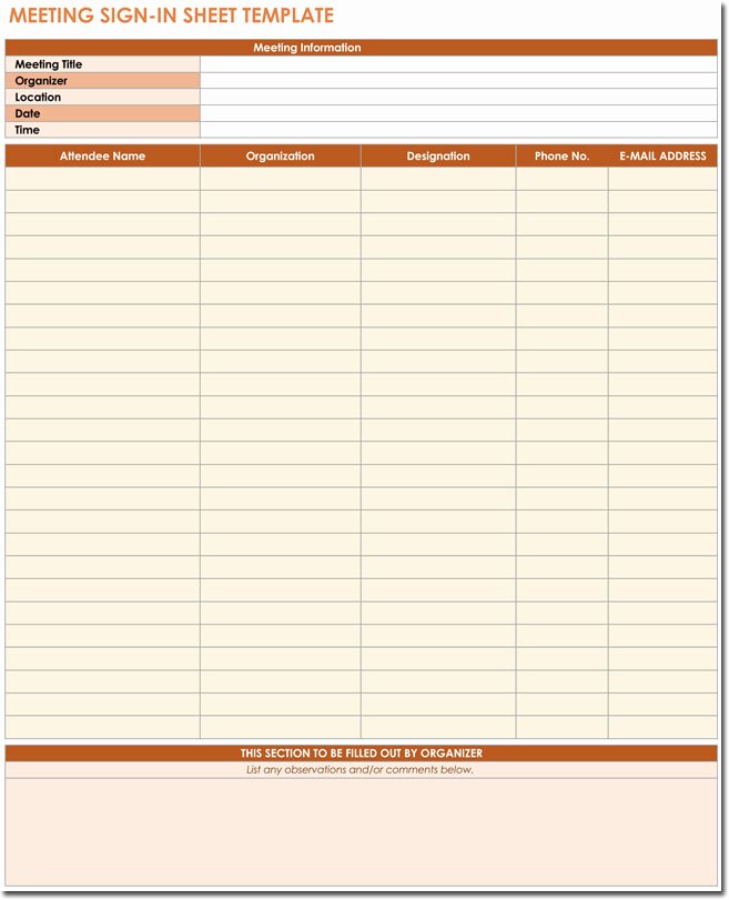 Meeting Sign In Sheet Template Elegant Signup Sheet Templates 40 Sheets