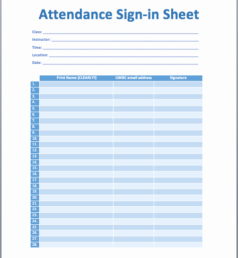 Meeting Sign In Sheet Template Fresh Epic Template for attendance Sign In Sheet with Print Name