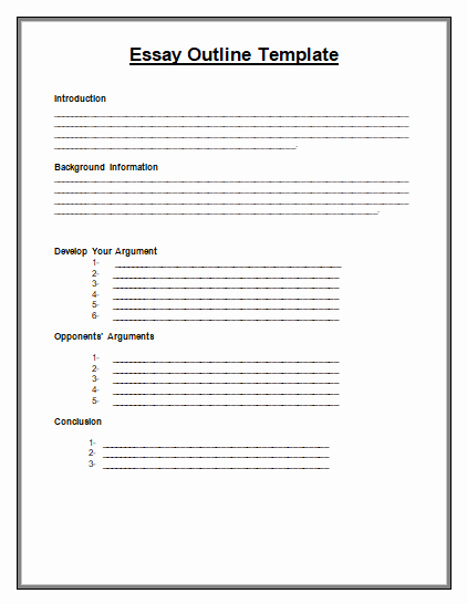 Microsoft Word Outline Template Awesome Free Word Templates