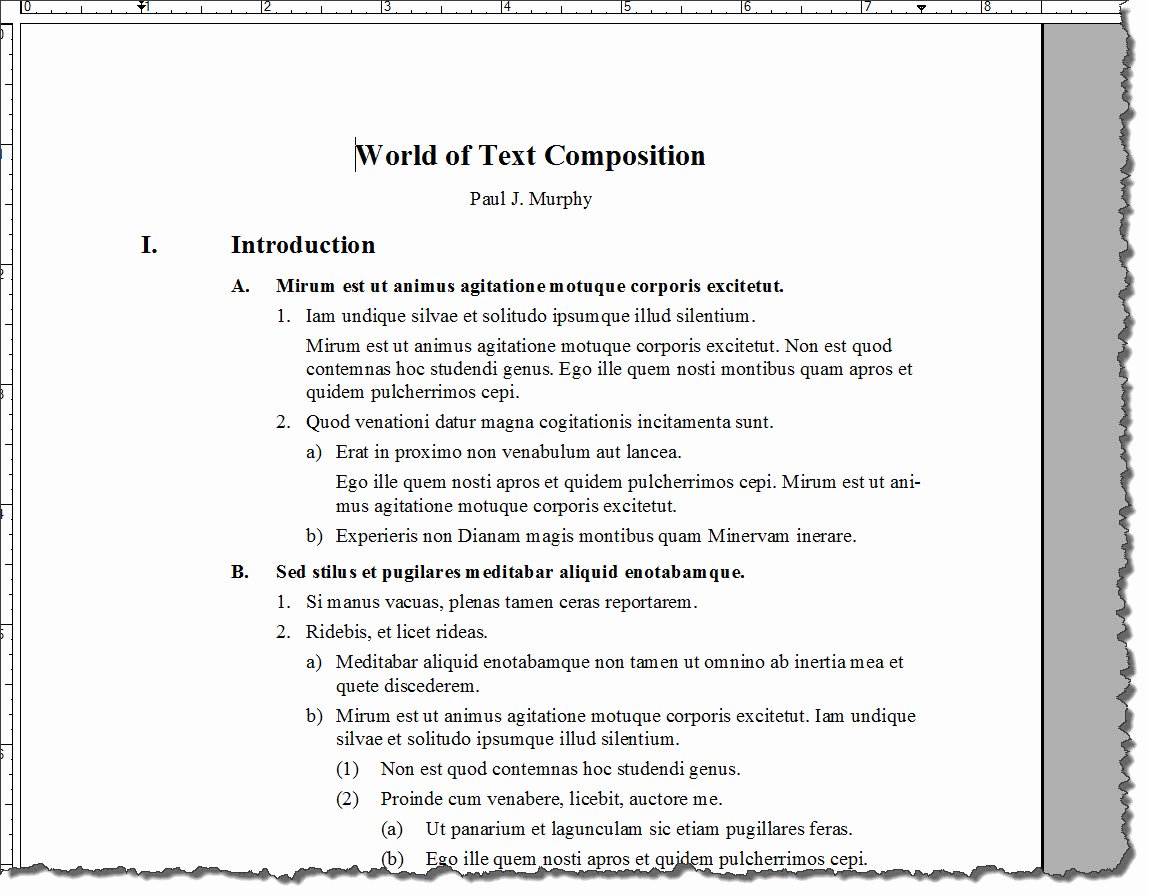 Microsoft Word Outline Template Beautiful Adobe Framemaker 9 Default Document Templates