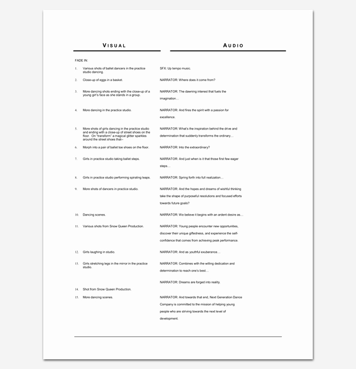 Microsoft Word Outline Template Beautiful Script Outline Template 12 Examples for Word &amp; Pdf format