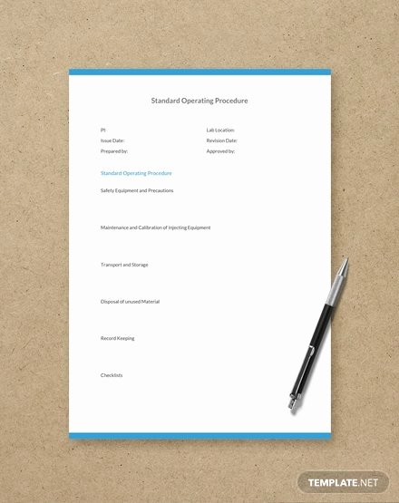 Minute Clinic Doctors Note Template Best Of Warehouse Standard Operating Procedure Template Download