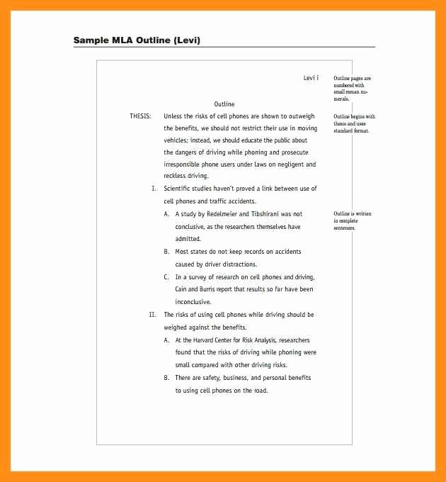 Mla format Outline Template Best Of 12 13 Research Essay Example Mla