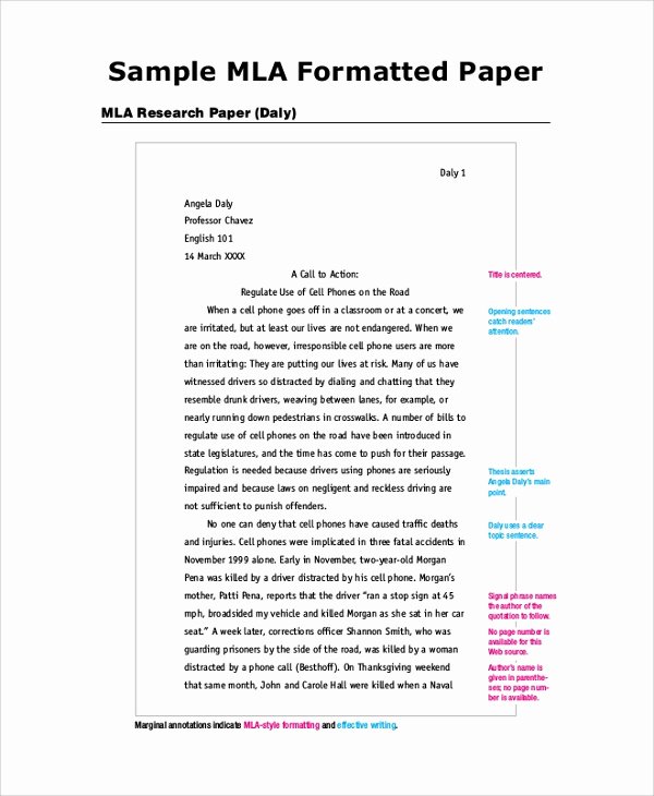 Mla format Outline Template Unique Sample Mla Outline 6 Documents In Pdf Word