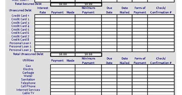 Monthly Bill organizer Template Excel Beautiful Monthly Bill organizer Excel Xls