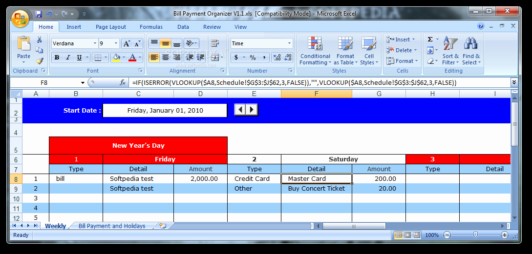 Monthly Bill organizer Template Excel Inspirational Bill organizer Template Excel