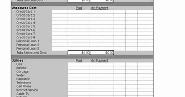 Monthly Bill organizer Template Excel Lovely Bill organizer Template