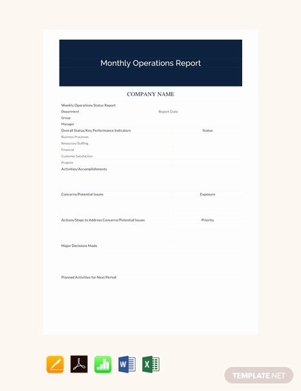 Monthly Report Template for Manager Inspirational Free Pany Monthly Report Template Download 337
