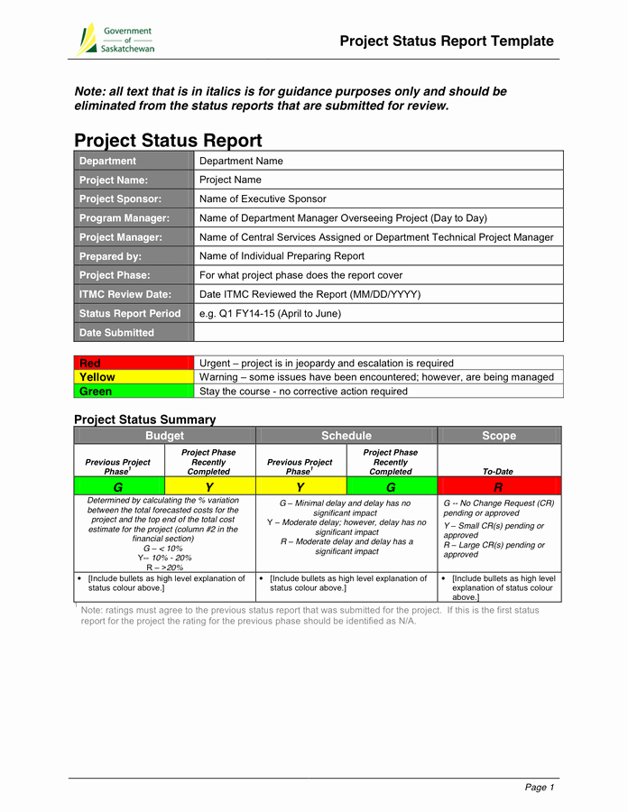 Monthly Report Template for Manager Lovely Project Monthly Status Report Template In Word and Pdf formats