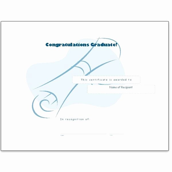 Ms Publisher Certificate Templates Best Of Congratulatory Graduation Certificates Free Downloads for