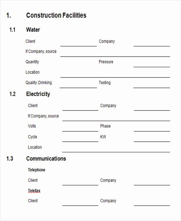 Network Site Survey Template Awesome 38 Survey forms In Word